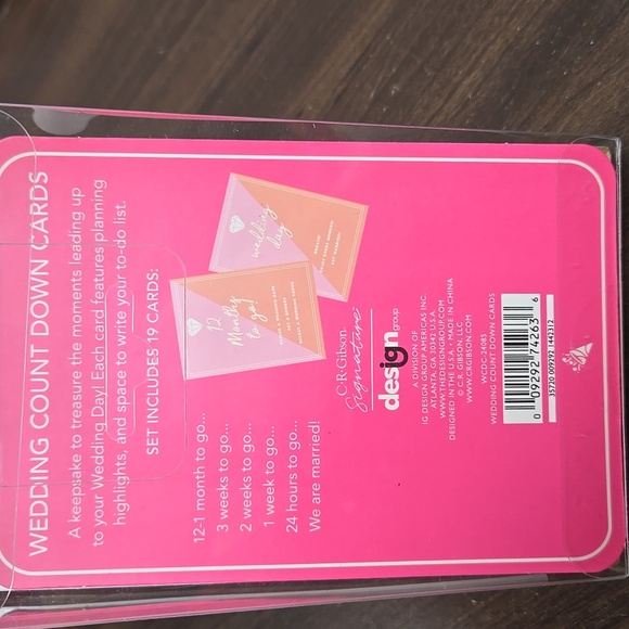 Wedding Countdown Card To-Do List Set - Picture 2 of 8